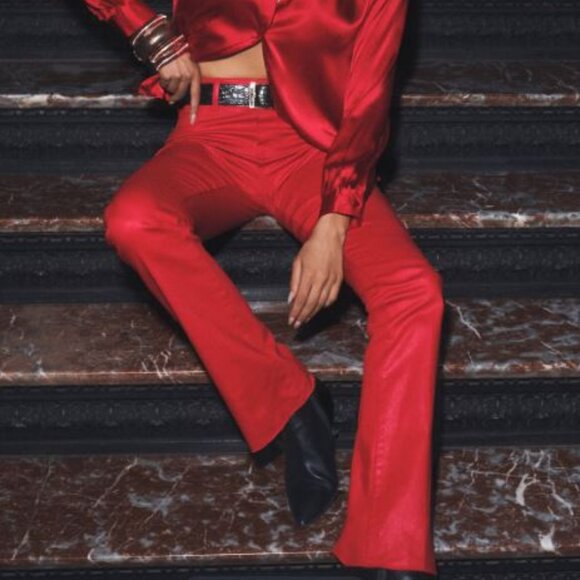 L'AGENCE Ruth Coated Straight Leg Jean